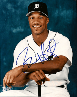 AUTOGRAPHED BRIAN HUNTER 8X10 Detroit Tigers pHOTO