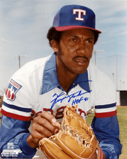 Autographed FERGIE JENKINS "HOF 91" 8X10 Texas Rangers Photo