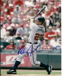 AUTOGRAPHED  photo KELLY JOHNSON Atlanta  Braves