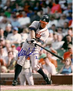 AUTOGRAPHED  photo KELLY JOHNSON Atlanta  Braves