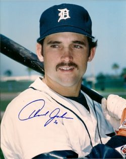 AUTOGRAPHED  photo HOWARD JOHNSON Detroit Tigers