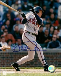 AUTOGRAPHED WALLY JOYNER 8x10 Atlanta Braves Photo