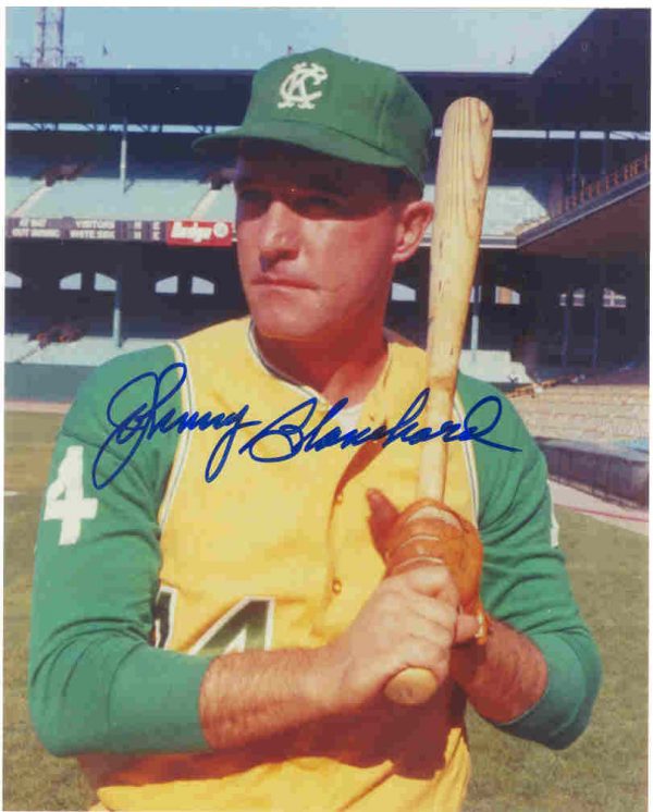 SIGNED photo JOHNNY BLANCHARD #1 Kansas City A's