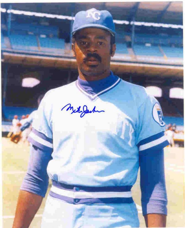 AUTOGRAPHED SIGNED photo MIKE JACKSON KC Royals
