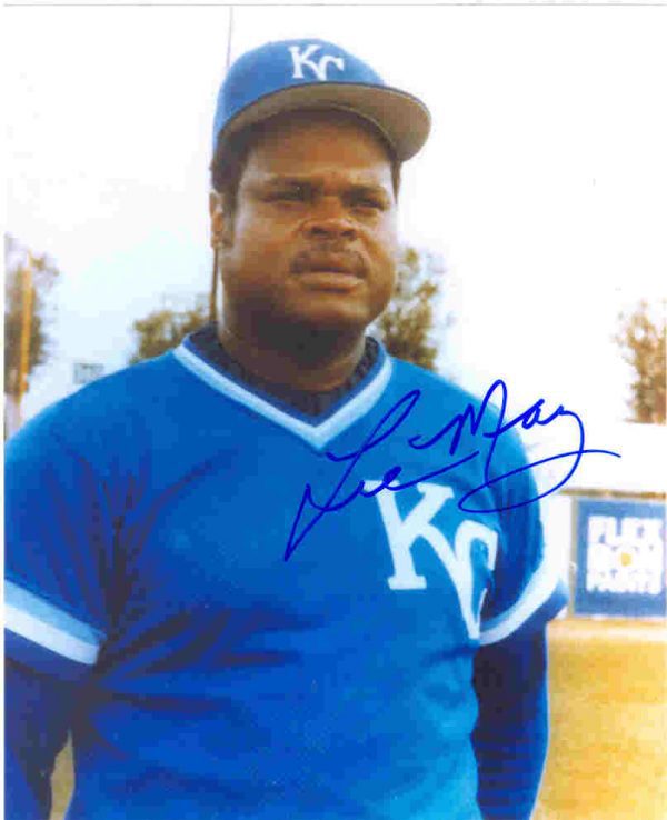 AUTOGRAPHED LEE MAY 8x10 Kansas City Royals Photo