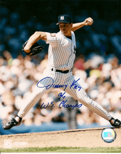 AUTOGRAPHED JIMMY KEY 8x10 New York Yankees Photo