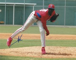 AUTOGRAPHED FRANKLYN KILOME 8X10 Philadelphia Phillies Photo