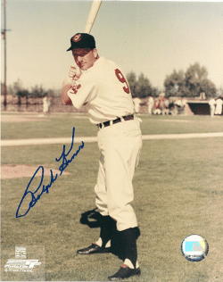 Autographed RALPH KINER 8x10 Cleveland Indians  Photo