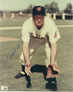 Autographed HOF'R RALPH KINER Cleveland Indians - Photo