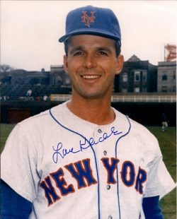 AUTOGRAPHED LOU KLIMCHOCK 8x10 New York Mets photo