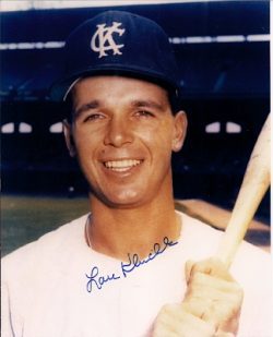 AUTOGRAPHED  photo LOU KLIMCHOCK Kansas City A's