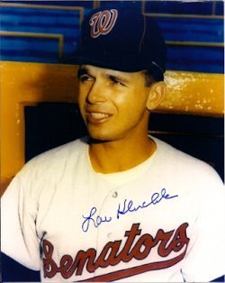 AUTOGRAPHED photo LOU KLIMCHOCK Washington Senators