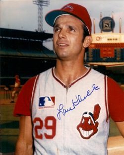 AUTOGRAPHED  photo LOU KLIMCHOCK Cleveland Indians