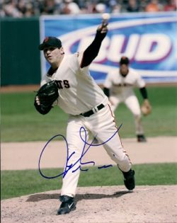 AUTOGRAPHED RON KLINE San Francisco Giants Photo