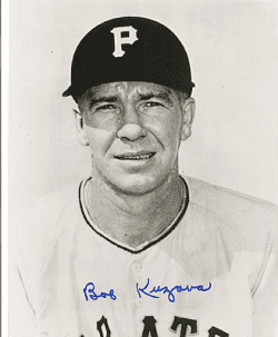 AUTOGRAPHED BOB KUZAVA 8x10 Pittsburgh Pirates Photo