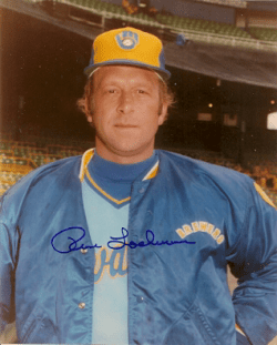 AUTOGRAPHED  photo RENE LACHEMANN  Milwaukee Brewers