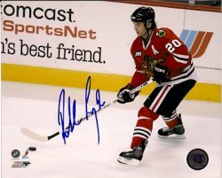 Autographed ROBERT LANG 8X10 Chicago Blackhawks Photo