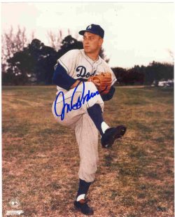 AUTOGRAPHED JOHNNY PODRES 8x10 Los Angeles Dodgers Photo