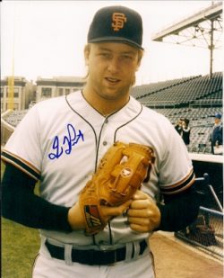 AUTOGRAPHED DAVE LAPOINT San Francisco Giants Photo