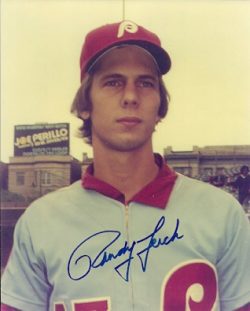 AUTOGRAPHED RANDY LERCH 8x10 Philadelphia Phillies Photo
