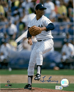 AUTOGRAPHED  photo TIM LEARY New York Yankees