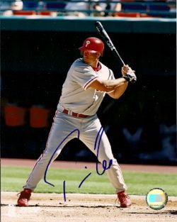 AUTOGRAPHED TRAVIS LEE photo  Philadelphia Phillies