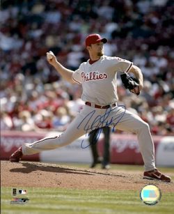 AUTOGRAPHED BRAD LIDGE 8x10 Philadelphia Phillies Photo