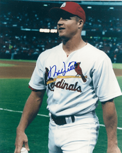 AUTOGRAPHED  MARK LITTLE St. Louis Cardinals photo