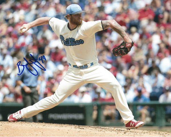 AUTOGRAPHED BEN LIVELY 8X10 Philadelphia Phillies Photo