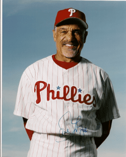 AUTOGRAPHED  photo DAVEY LOPES  Philadelphia Phillies
