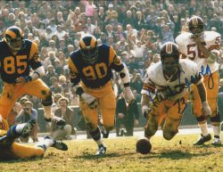 Autographed Paul Laaveg  8x10 Washington Redskins Photo