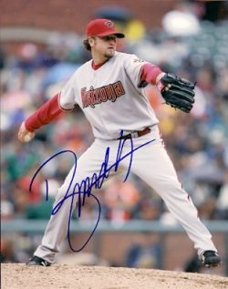 Autographed BRANDON LYON Arizona Diamondbacks Photo
