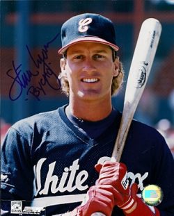 AUTOGRAPHED photo STEVE LYONS Chicago White Sox