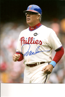 AUTOGRAPHED PETE MACKANIN 8x10 Philadelphia Phillies Photo