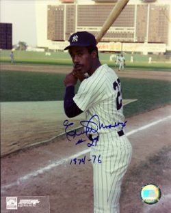 AUTOGRAPHED ELLIOTT MADDOX 8x10 New York Yankees photo
