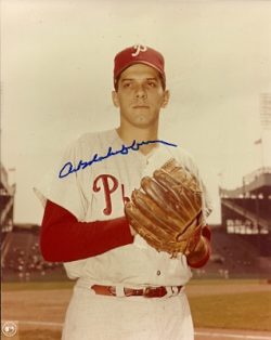AUTOGRAPHED ART MAHAFFEY  photo  Philadelphia Phillies