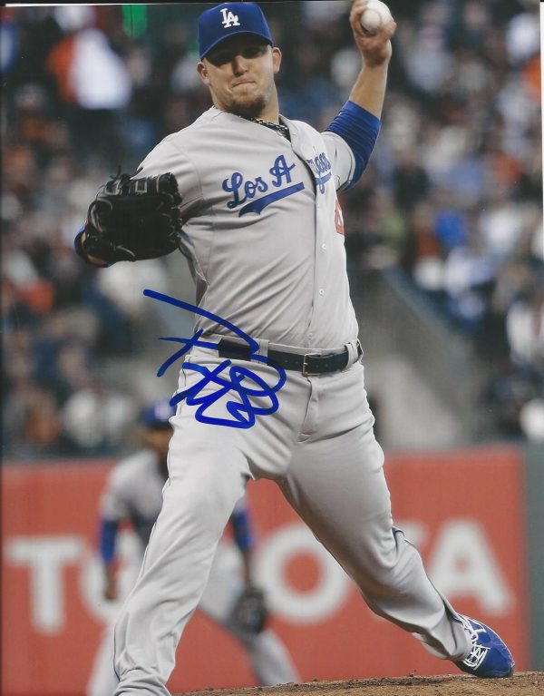 Autographed Paul Maholm Los Angeles Dodgers 8x10 photo - w/COA