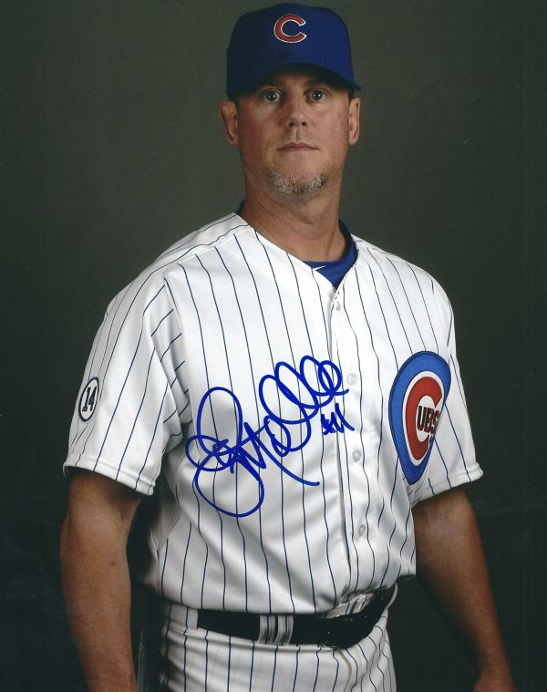 AUTOGRAPHED JOHN MALLEE 8X10 Chicago Cubs Photo