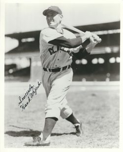AUTOGRAPHED HANK MAJESKI 8X10 Cleveland Indians Photo