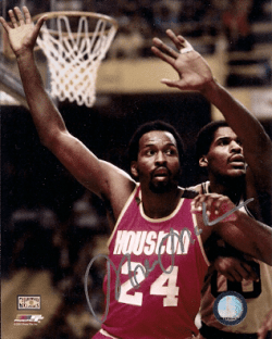 Autographed MOSES MALONE 8x10 Houston Rockets photo
