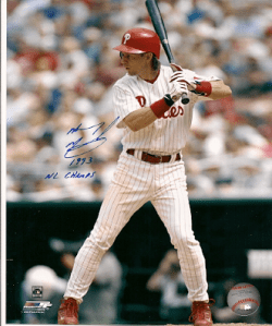 AUTOGRAPHED  MICKEY MORANDINI "1993 NL Champs" 8x10 Philadelphia Phillies Photo