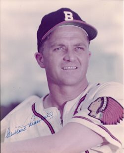AUTOGRAPHED WILLARD MARSHALL 8x10 Milwaukee  Braves Photo