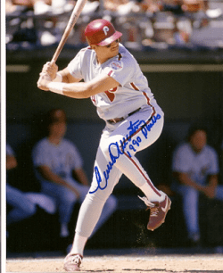 AUTOGRAPHED  photo CARMELO MARTINEZ Philadelphia Phillies