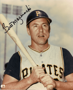 Autographed BILL MAZEROSKI 8x10 Pittsburgh Pirates Photo