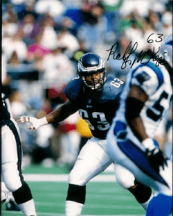 Autographed  RALEIGH MCKENZIE Photo - Philadelphia Eagles