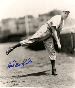 AUTOGRAPHED CAL MCLISH 8x10 Brooklyn Dodgers photo