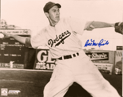 AUTOGRAPHED CAL MCLISH 8X10 Brooklyn Dodgers photo
