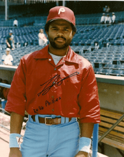 AUTOGRAPHED  FRANCISCO MELENDEZ  photo  Philadelphia Phillies