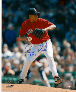 AUTOGRAPHED RAMIRO MENDOZA 8x10 Boston Red Sox photo