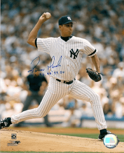 AUTOGRAPHED RAMIRO MENDOZA 8x10 New York Yankees Photo